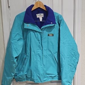 L.L. Bean Teal and Blue Ski Jacket